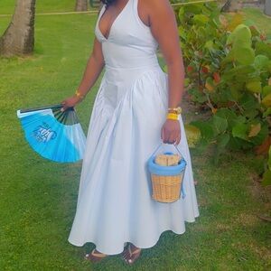 House of CB Marilyn Halter Midi (Soft Blue)